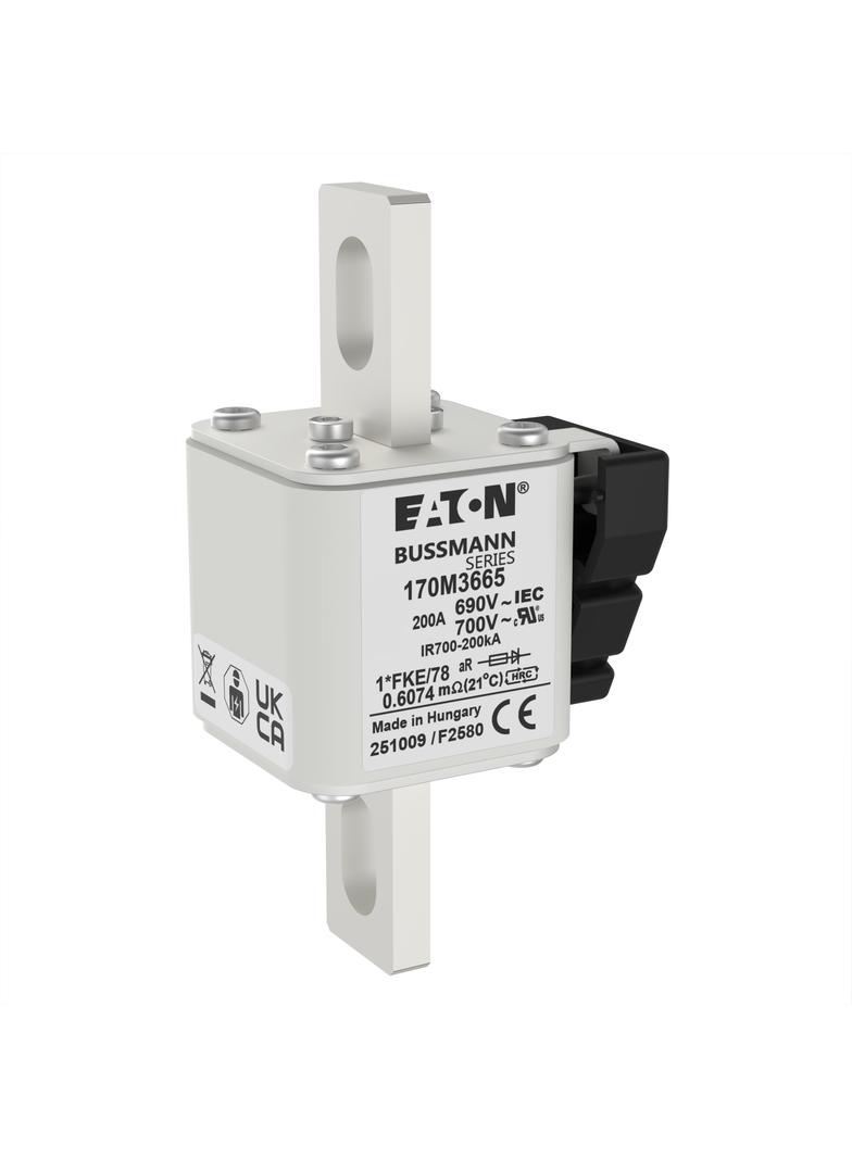 FUSE 200A 690V 1*FKE/78 AR UC Wkładka szybka 200A AC 690V rozmiar 1 45x59x110 mm aR, 170M3665 EATON