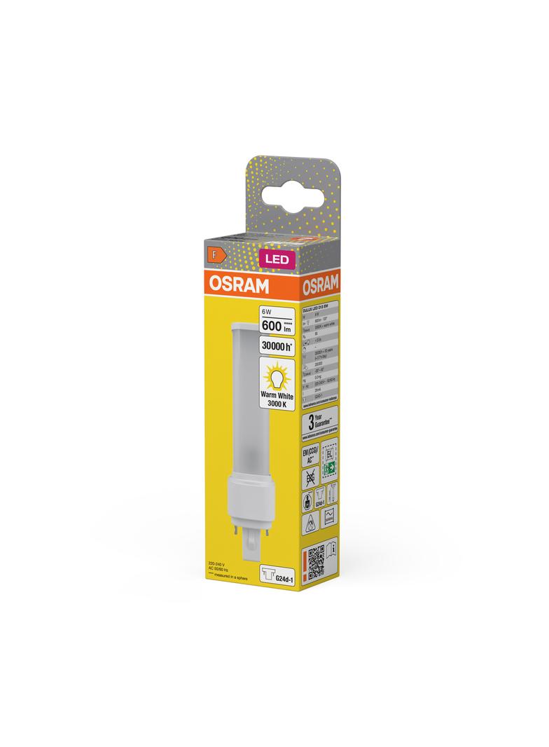 Lampa DULUX D LED FR 13 CCG, AC mains 6W 830 G24d-1