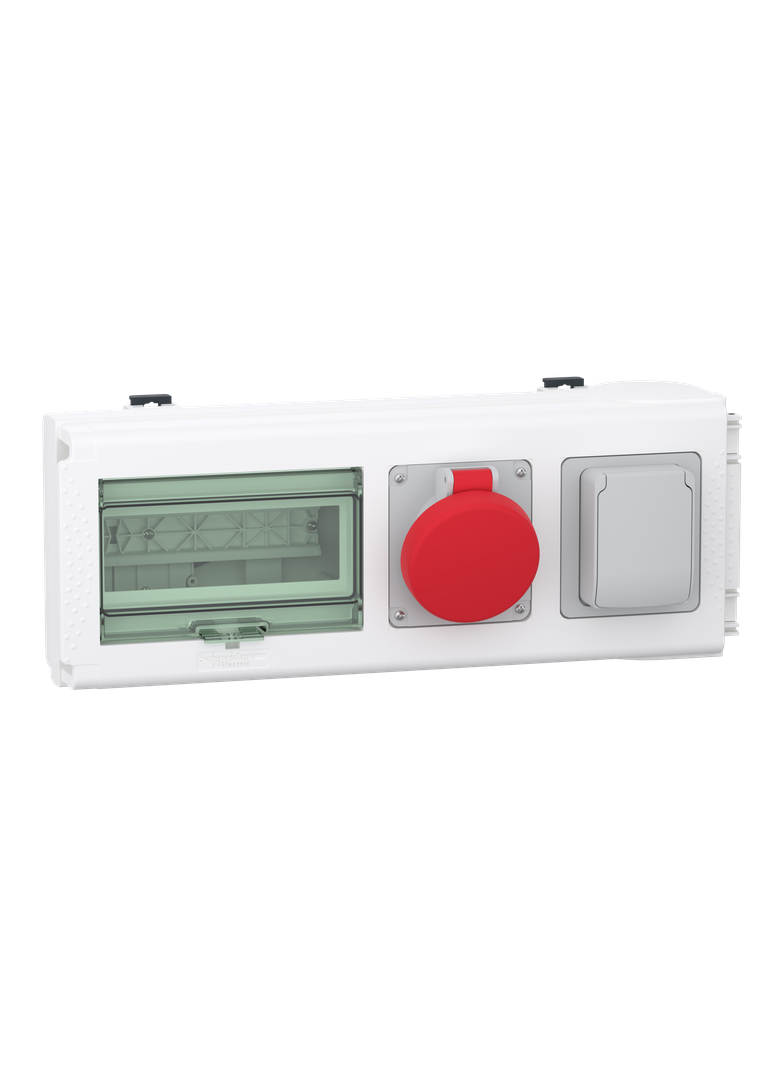 Canalis KN, kaseta odpływowa 2 gniazda DIN 3L+N+PE 8 modułów 18mm 32A