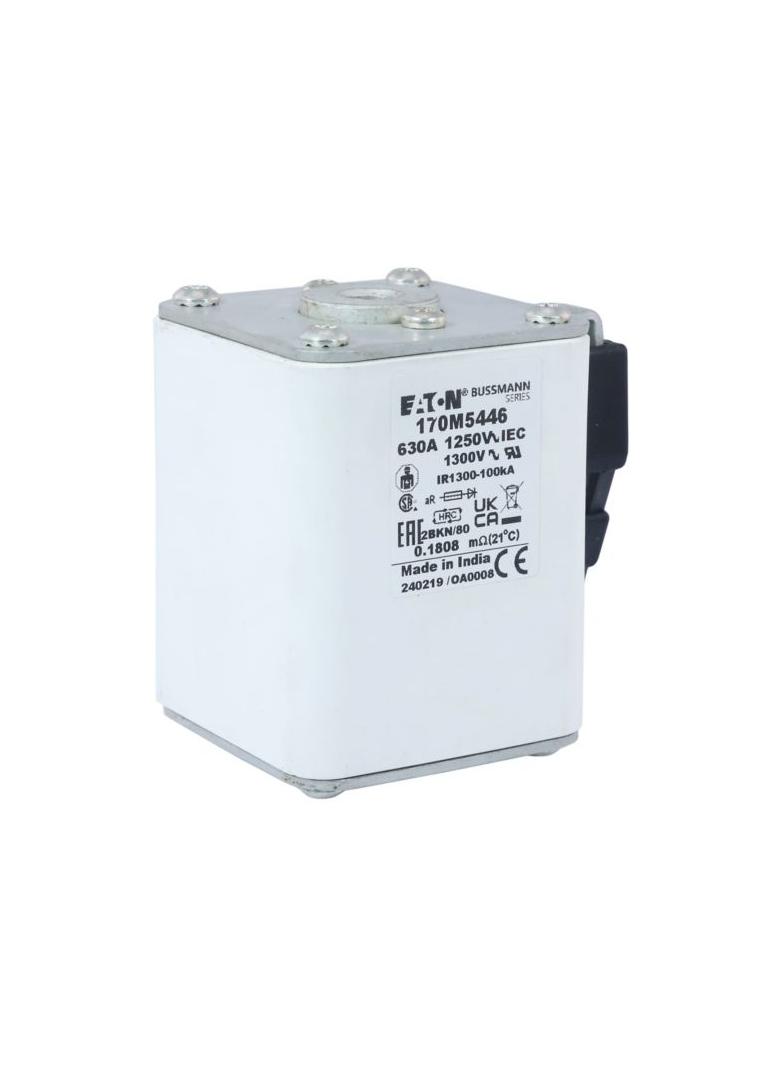 FUSE 630A 1250V 2BKN/80 AR CU Wkładka szybka 630A AC 1250V rozmiar 2 61x77x81 mm aR IEC UL 170M5446