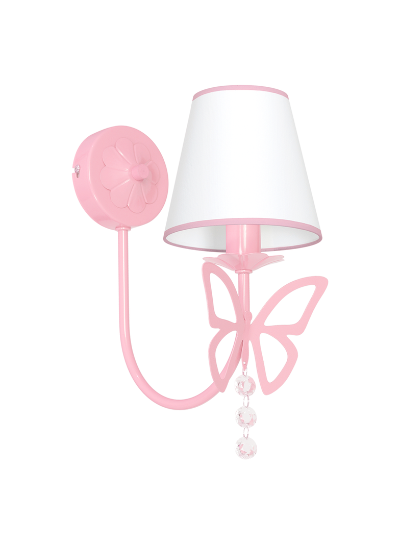 MILAGRO Kinkiet CHARLOTTE PINK 1xE14