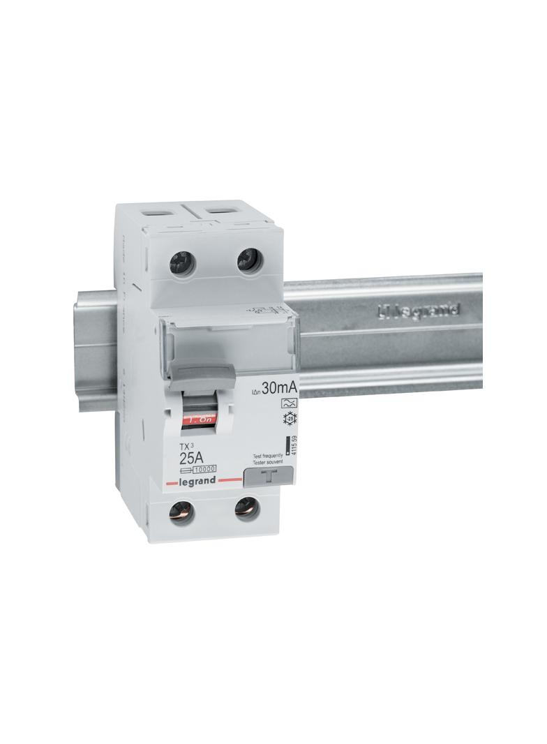 WYŁĄCZNIK RÓŻNICOWOPRĄDOWY P 302 2P 25A 30MA TYP A SERII TX3, Legrand