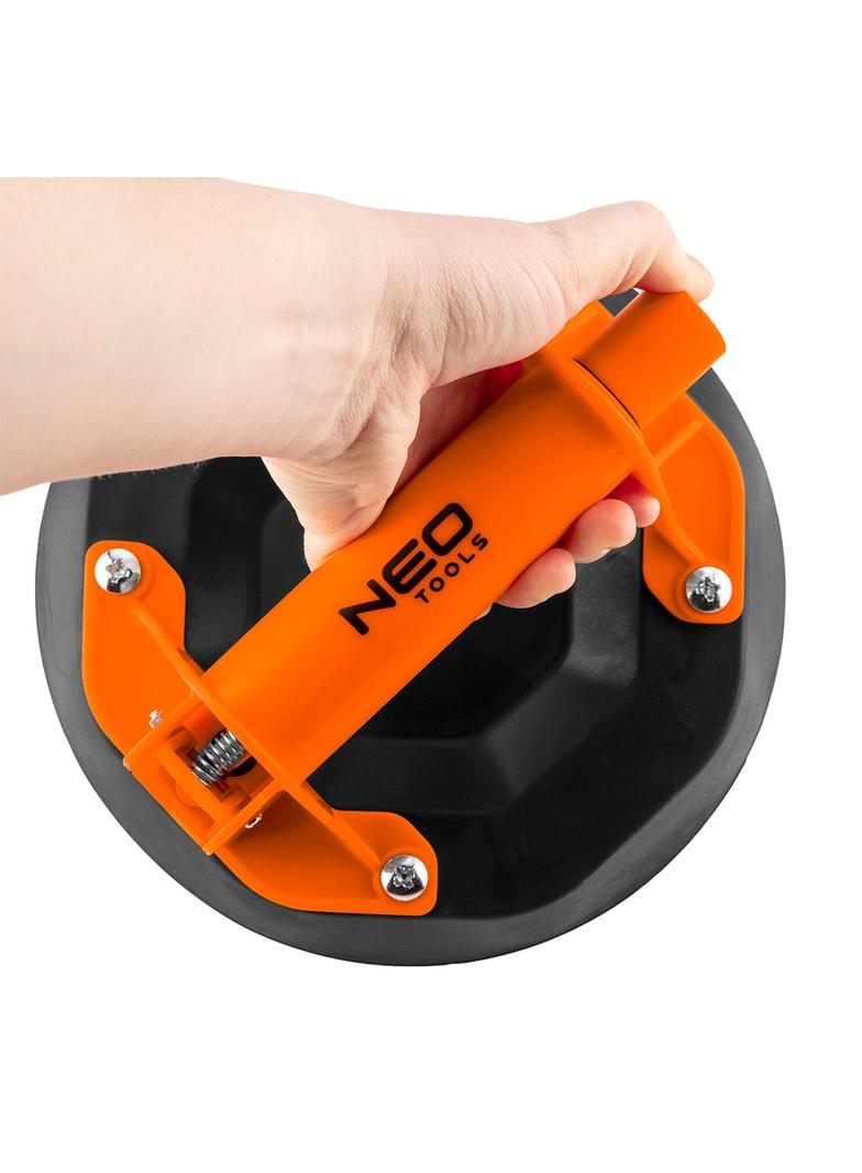 Przyssawka próżniowa z pompką, do glazury i szkla, 160 kg, w walizce