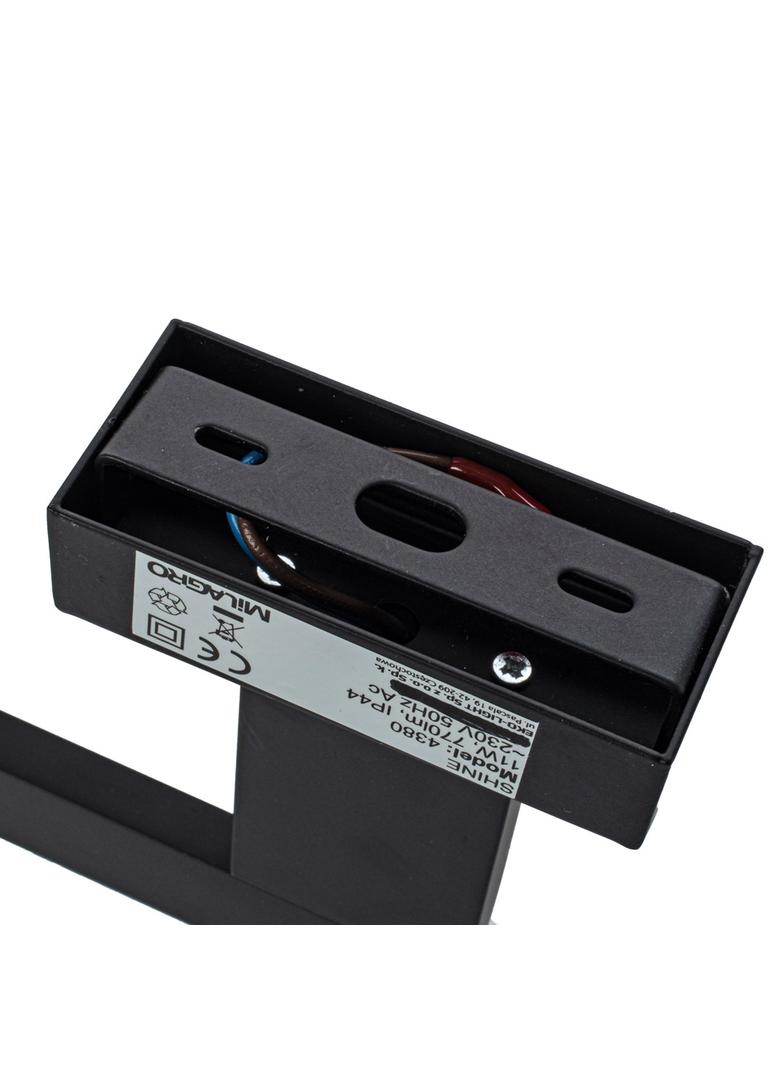 Milagro kinkiet łazienkowy nad lustro LED Shine Black 11W 770lm 4000K IP44 ML4380
