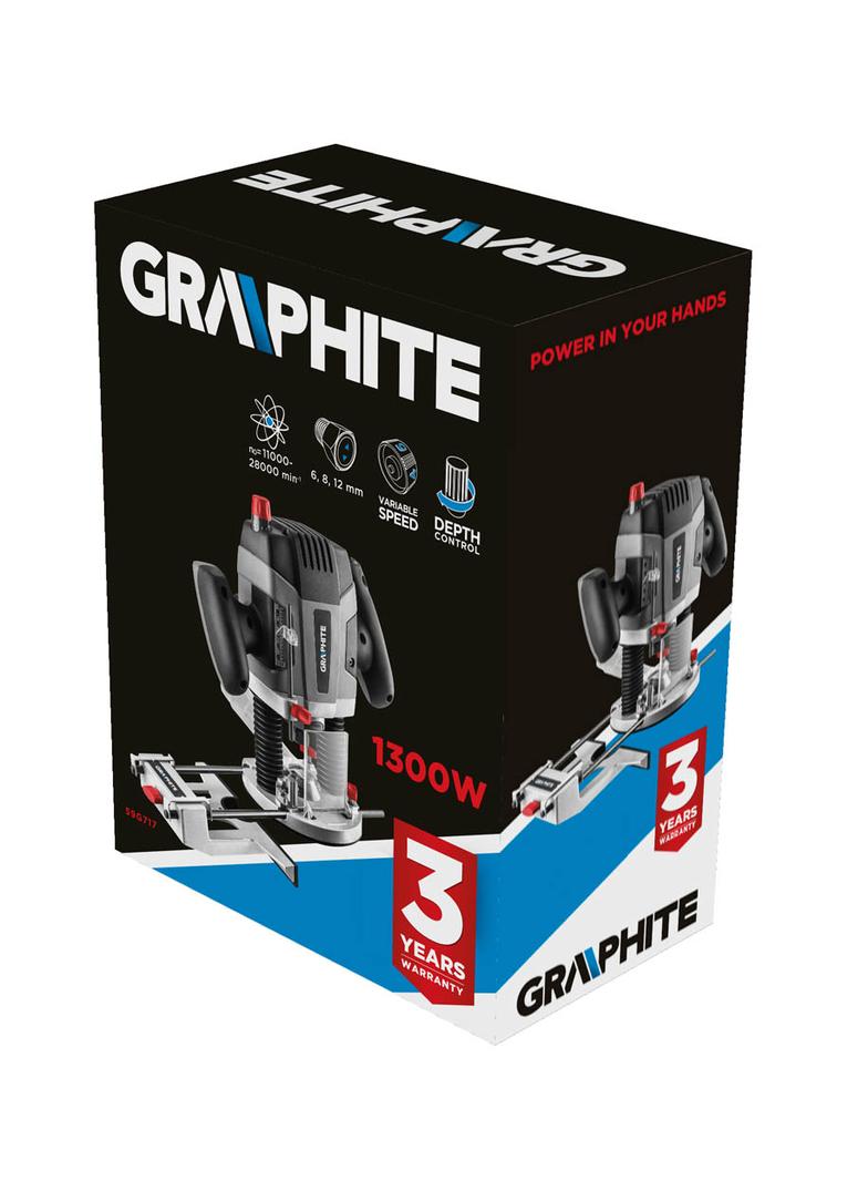 Frezarka górnowrzecionowa 1300W, uchwyt 6-12 mm