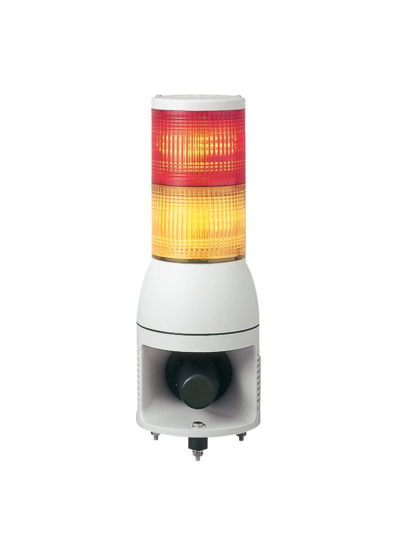 Harmony XVC Kolumna świetlna 100mm 24 V syrena stała/migający LED pomarańczowa/czerwona XVC1B2HK Schneider