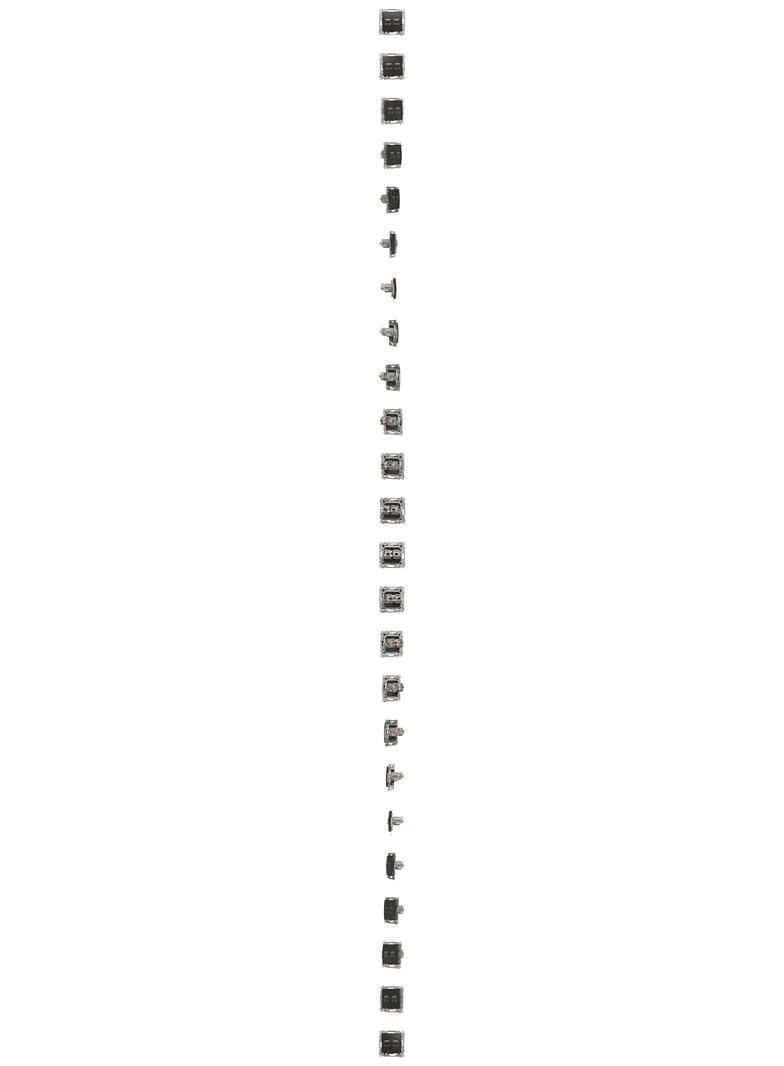 Simon 54 Gniazdo komputerowe podwójne RJ45 kategoria 6 ekranowane z przesłoną przeciwkurzową czarny D62E.01/49 KONTAKT