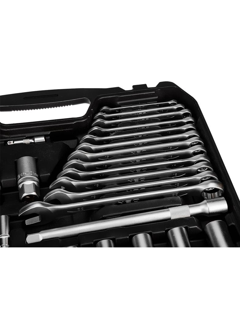 Zestaw kluczy 220 elementów 1/2", 3/8", 1/4"