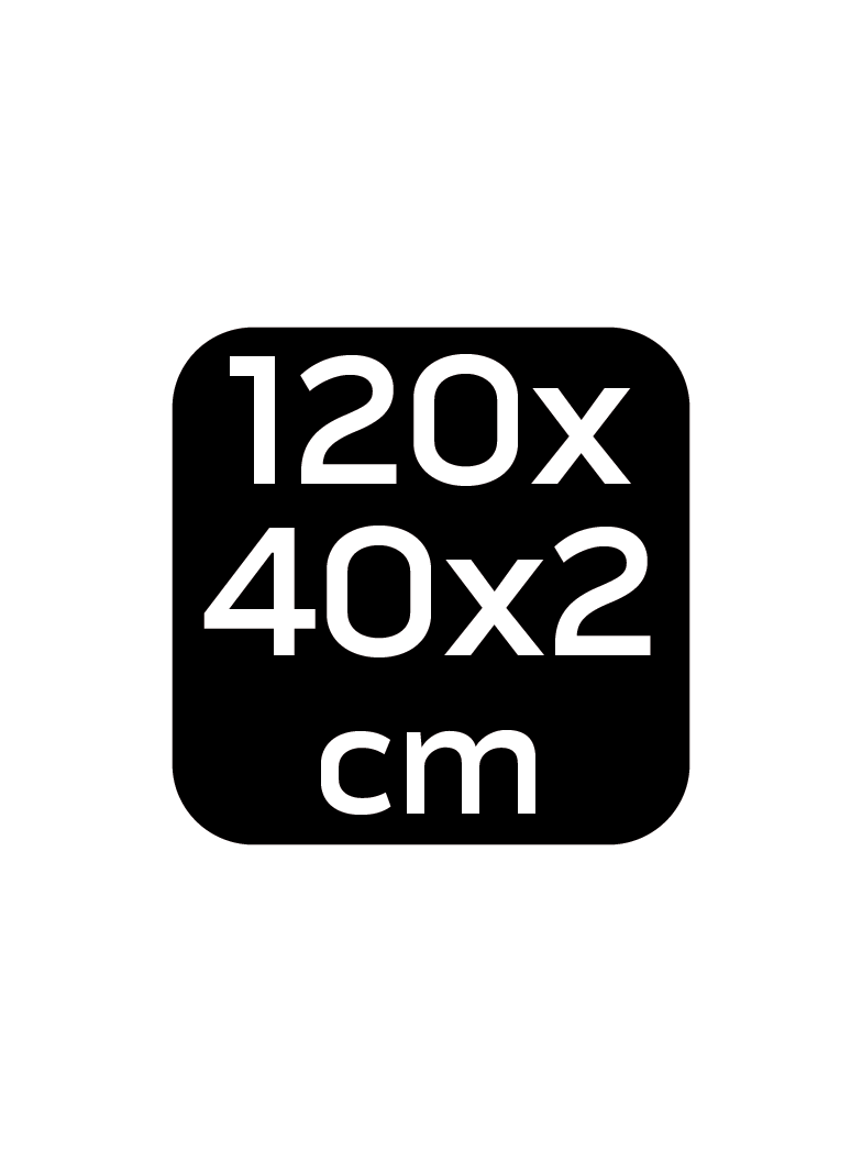 Składana mata do pracy pod samochodem, 1200 x 400 x 23 mm, 3 warstwy