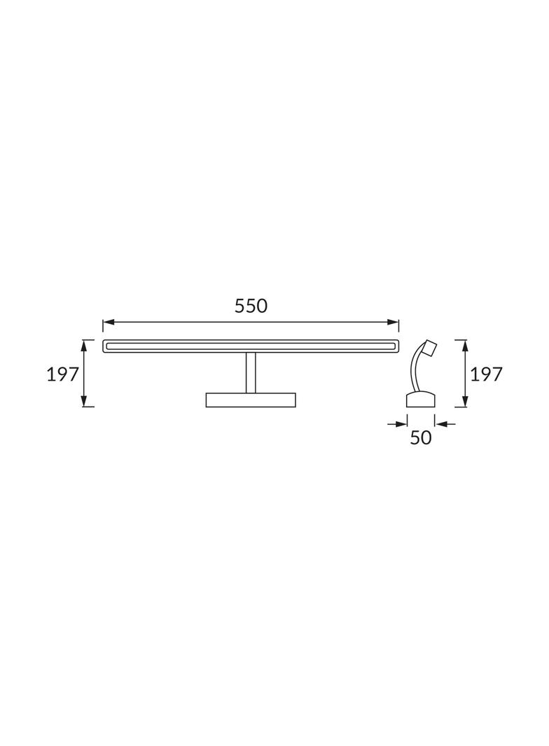 Oprawa dekoracyjna SMD LED ANKA-12 CHROME 4200K