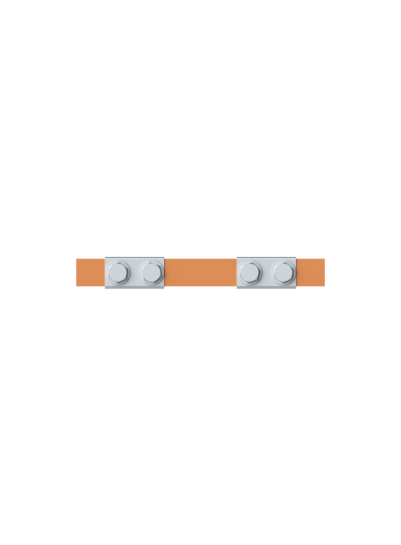 ZX2324 Szyna miedziana 20x5mm szerokość 1PW 250mm V1, A2 (do samodzielnego montażu)