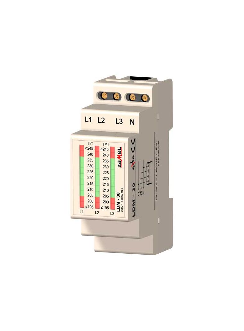 WSKAŹNIK NAPIĘCIA 3-FAZOWY 230/400V AC TYP: LDM-30