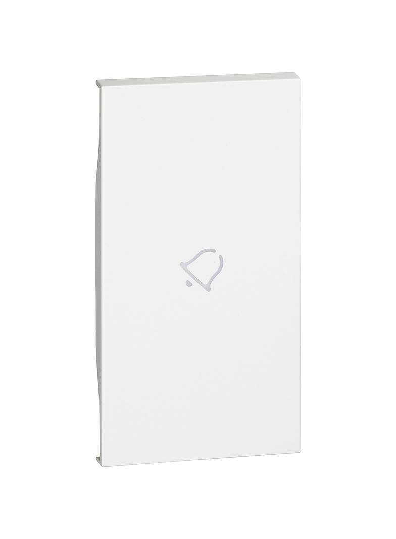 LIVING NOW 'MY HOME' - KLAWISZ Z SYMBOLEM  DZWONEK  - 2 MODUŁY - BIEL, Bticino