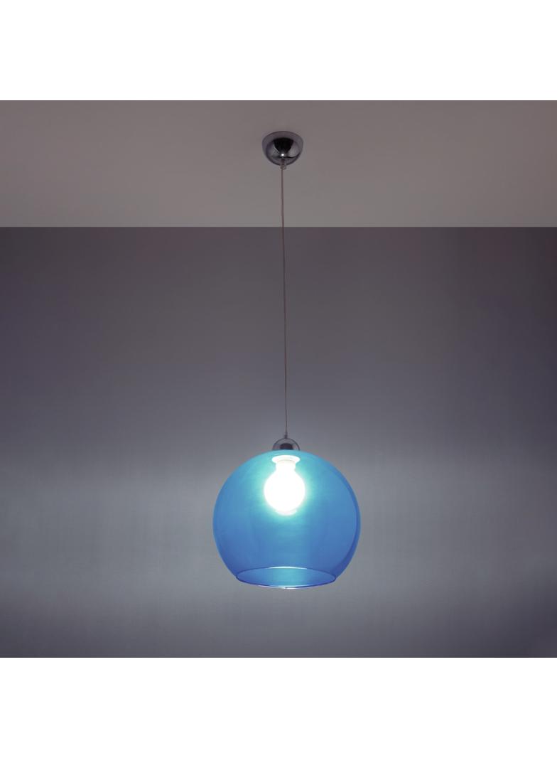 Sollux Lampa wisząca BALL błękitna SL.0251