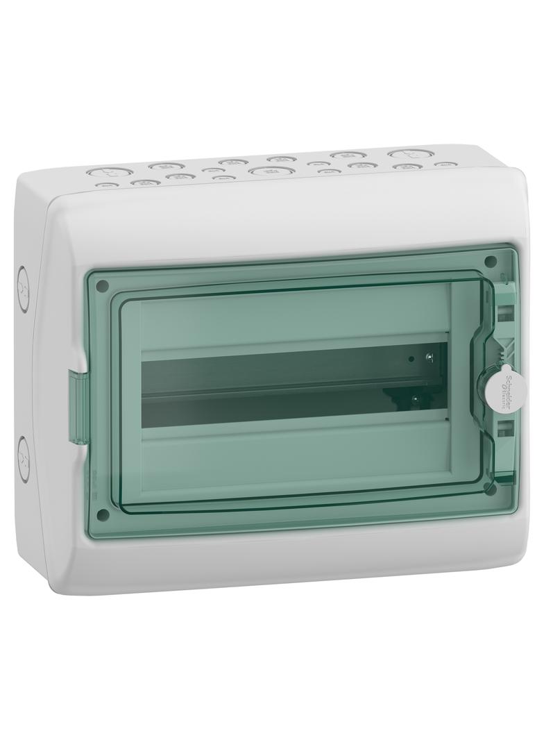 Rozdzielnica natynkowa hermetyczna 1x12 IP65 Mureva (dawna Kaedra) MRV-1-12-NT-T drzwi transparentne