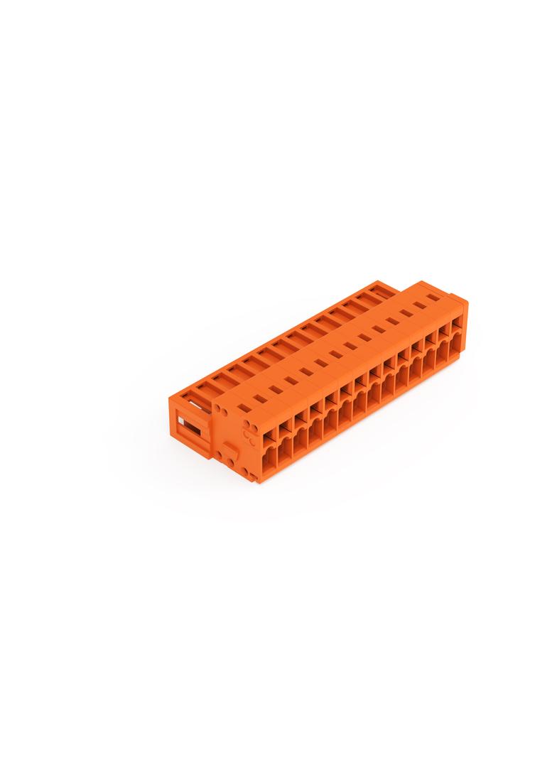 MCS-MINI Classic wtyk 14-bieg. pomarańczowy raster 3,81 mm /50szt./ WAGO