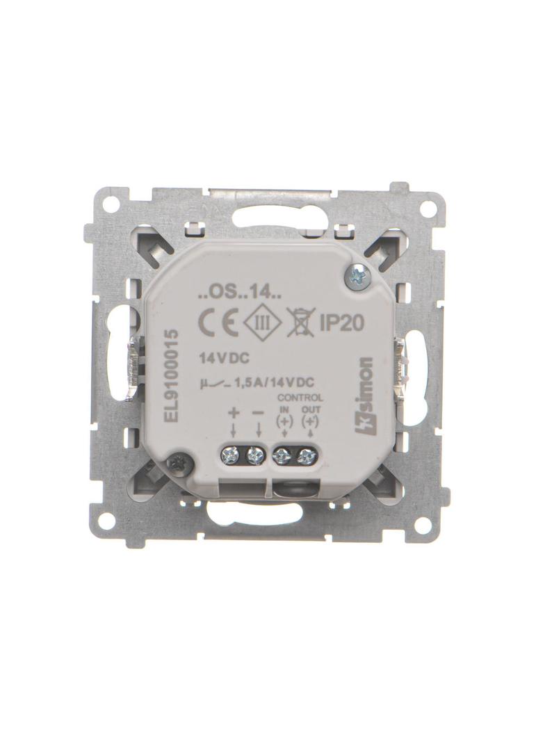 Simon 55 Oprawa oświetleniowa LED 14V z czujnikiem ruchu (0,64 W) Barwa ciepła biała 3100K Jasnoszar