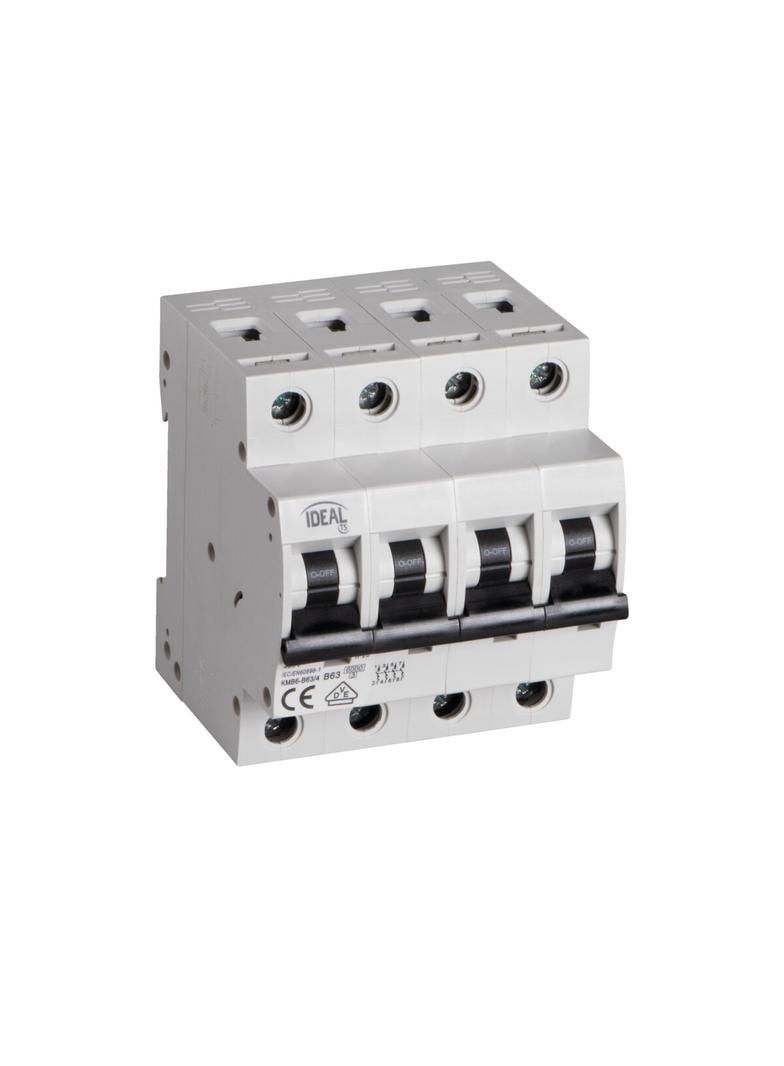 Wyłącznik nadprądowy 6kA 4P B63A KMB6-B63/4 32600 KANLUX
