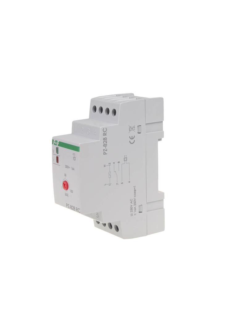 Przekaźnik przelania do kontroli poziomu PZ-828 RC B, montaz na szynie DIN,styk: 1NO/NC 230V