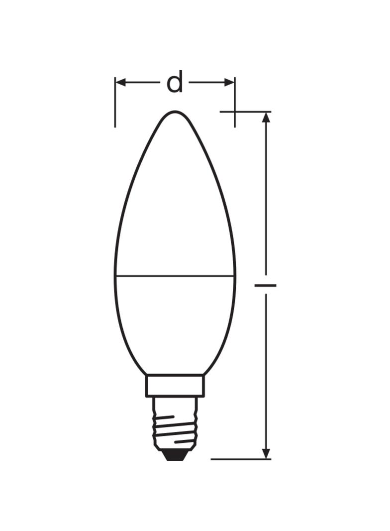 Lampa LED STAR+ CL B RGBWFR 40 dimmable via remote control 4,9W 827 E14