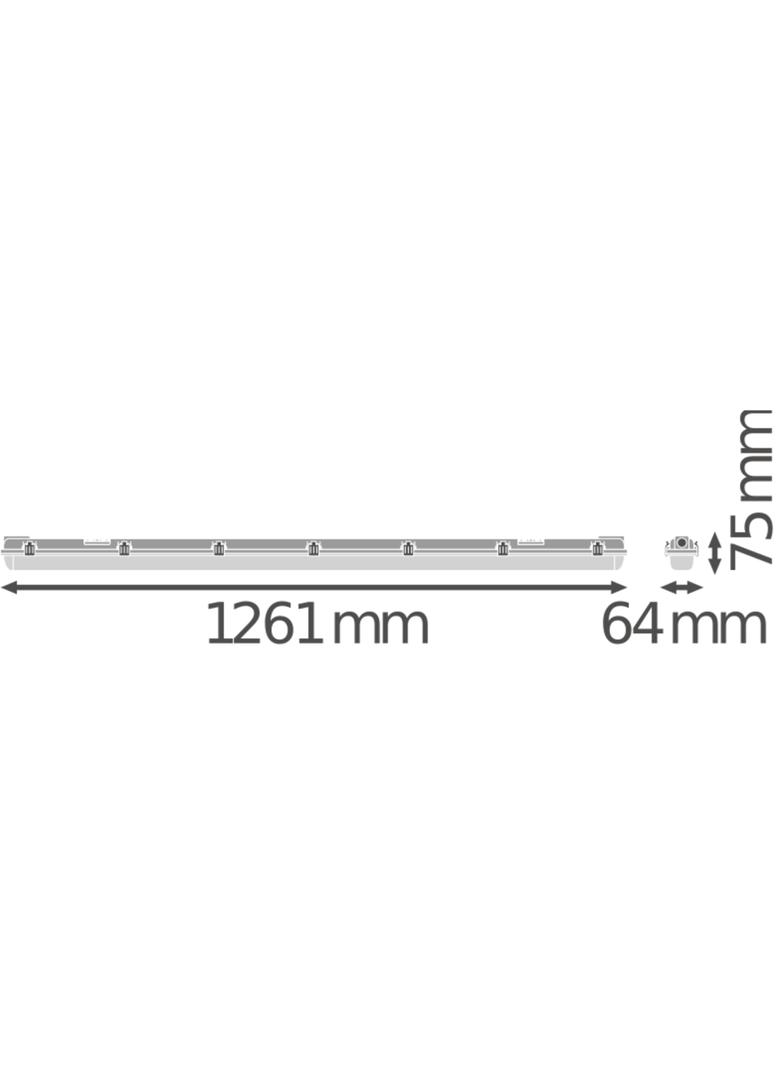 Oprawa DAMP PROOF 1200 1xLAMP HOUSING IP65