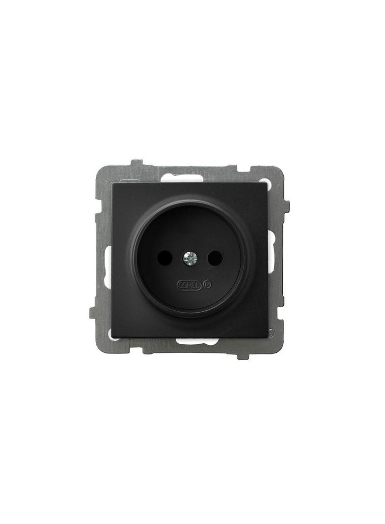 AS Gniazdo pojedyncze - kolor czarny metalik