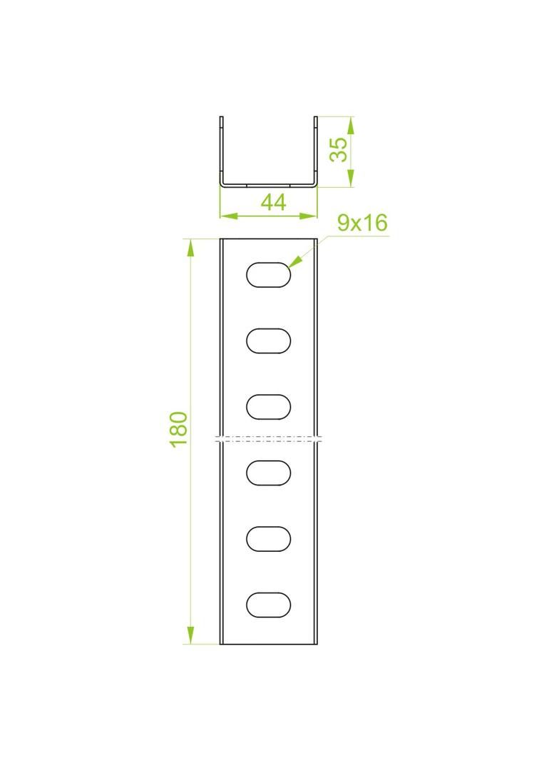 LCW40H35 Łącznik ceownika 1,5 mm