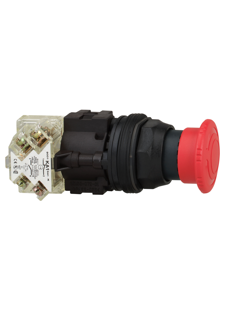 Harmony 9001SK Napęd przycisku grzybkowego bezpieczeństwa czerwony, 1NC+1NO, 250V, 10A