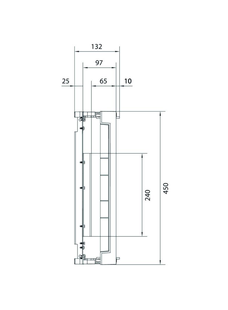 univers N 450x250mm podzespół dla wyłącznika mocy H3+ P250 +FI UK31LH1F HAGER