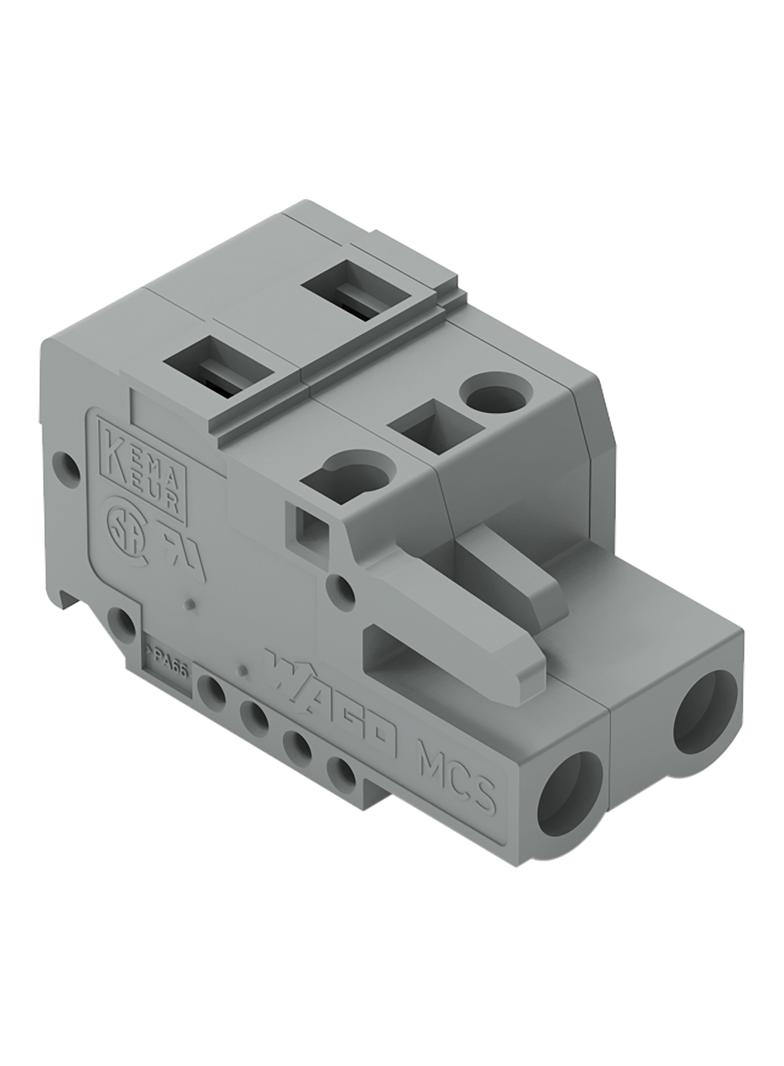 MCS-MIDI Classic gniazdo 2-bieg. szare raster 7,5 mm /100szt./ WAGO