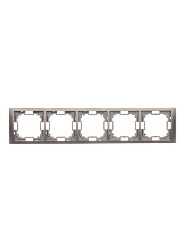 Simon Basic Neos Ramka 5-krotna NEOS – uniwersalna poziom i pion tytanowy BMRC5/052 KONTAKT