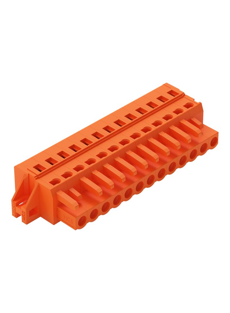 1-przewodowe gniazdo CAGE CLAMP pomarańczowa /25szt./ 231-313/031-000 WAGO