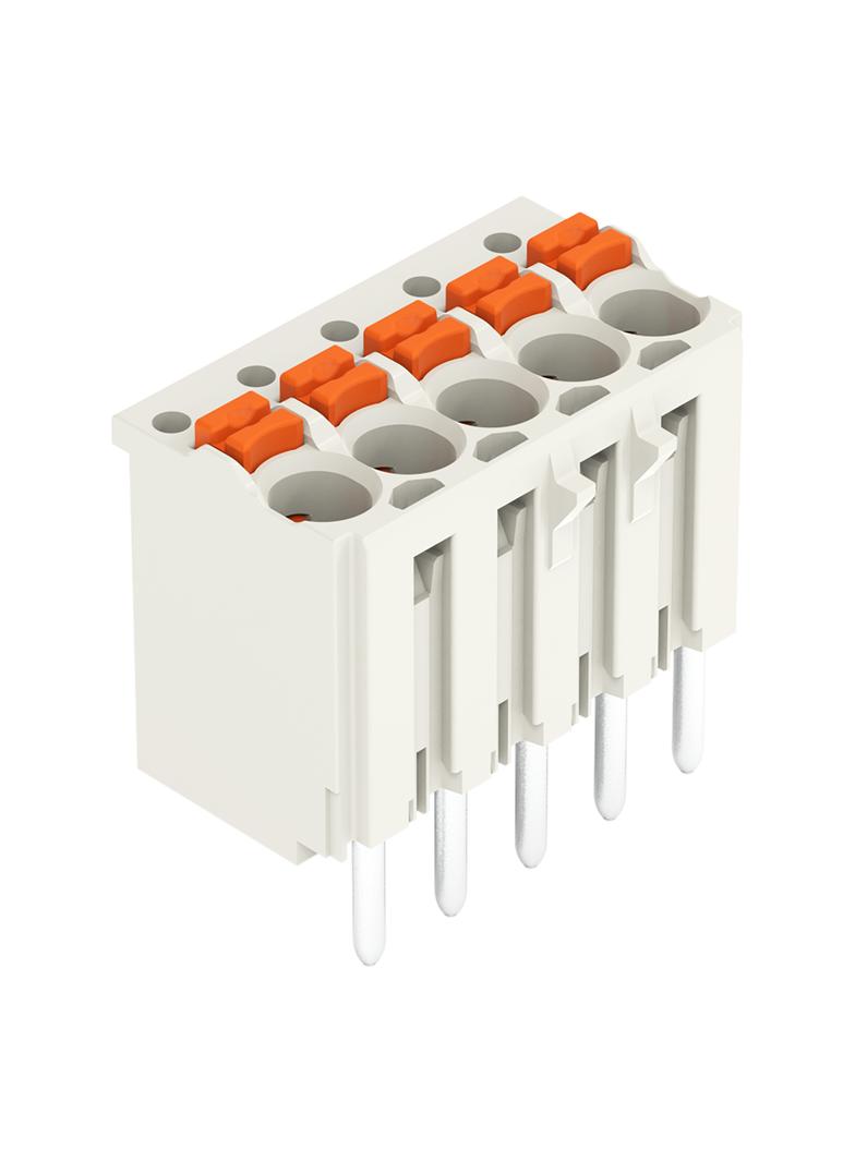 Gniazdo picoMAXeCOM raster 3,5mm 5‑biegunowe z prostymi pinami lutowniczymi bez płytki 2091‑1175 /200szt./ WAGO