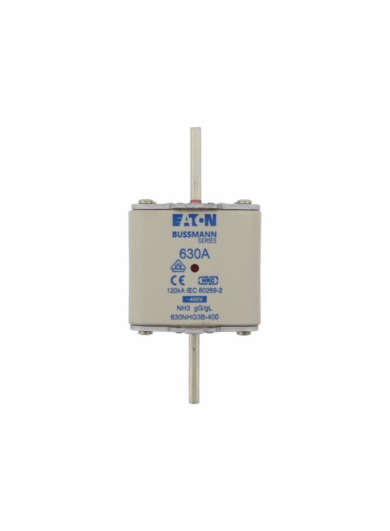 NH FUSE 630A 400V 3 GG/GL SIZE 3 Wkładka NH3 630A 400V GL/GG podwójny wskaźnik 630NHG3B-400 EATON