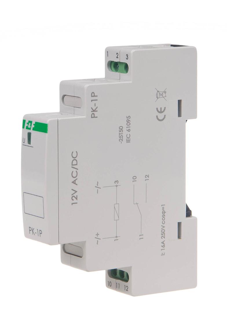 Przekaźnik elektromagnetyczny PK-1P 12 V PK-1P-12V F&F