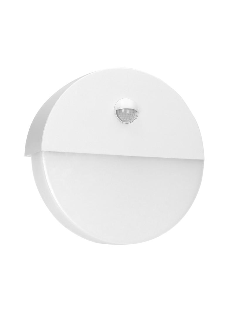 HALIT LED 10W, oprawa ogrodowa z czujnikiem ruchu 140st, 600lm, IP65, 4000K, IK10, biała AD-OP-6116WLPMR4 ORNO