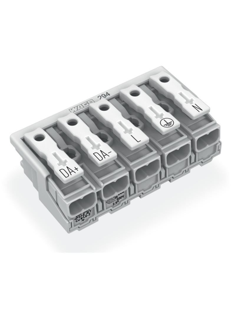 złączka zasilająca 5-biegunowa bez stopek bez styku PE