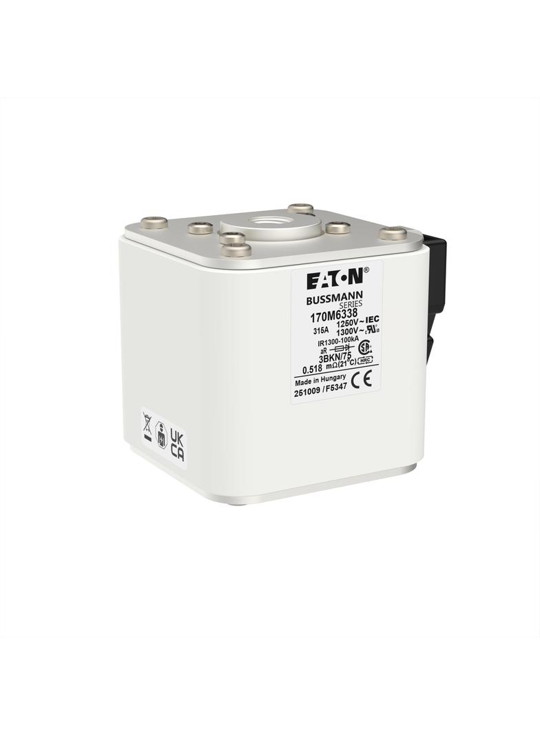FUSE 315A 1250V 3BKN/75 AR CU Wkładka szybka 315A AC 1250V rozmiar 3 76x92x76 mm aR IEC UL 170M6338