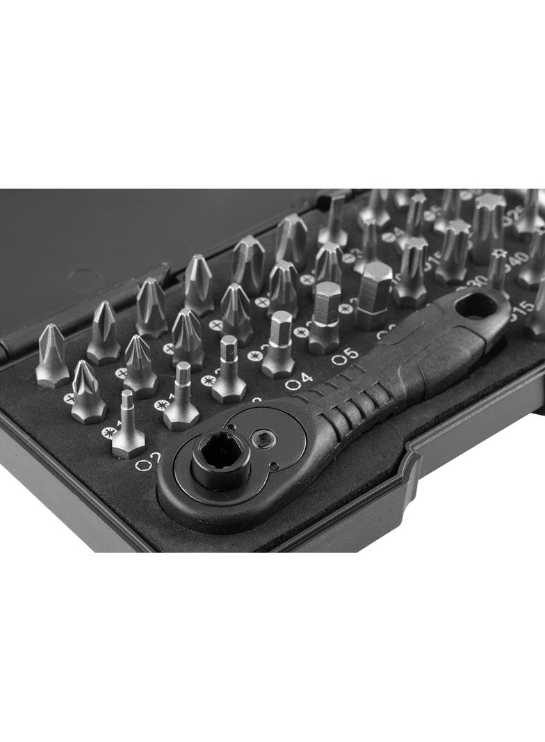 Końcówki wkrętakowe z uchwytem, zestaw 38 szt.