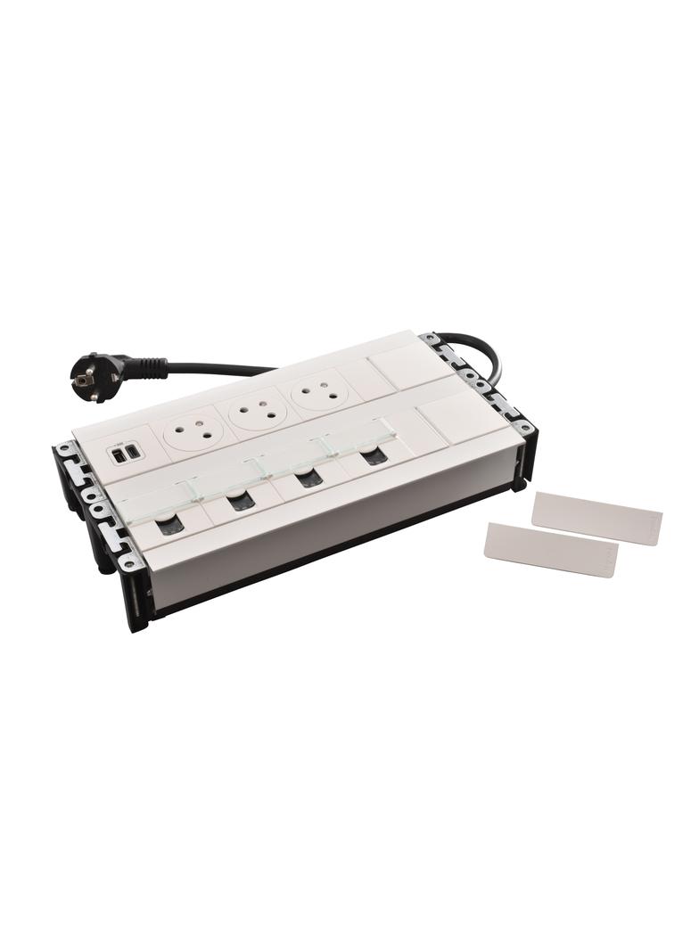 INCARA: MULTILINK - 3X2P+Z / USB A+C / 4XRJ45 - 2,0 M-BIAŁY, Legrand