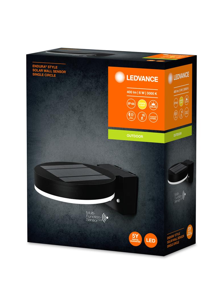 ENDURA STYLE SOL WALLCIRCLE6WBK LEDV Oprawa zewnętrzna