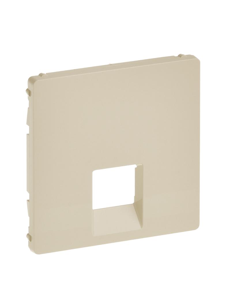 VALENA LIFE PLAKIETKA GNIAZDA 1 x RJ 45 kat. 6A UTP KREMOWA, Legrand