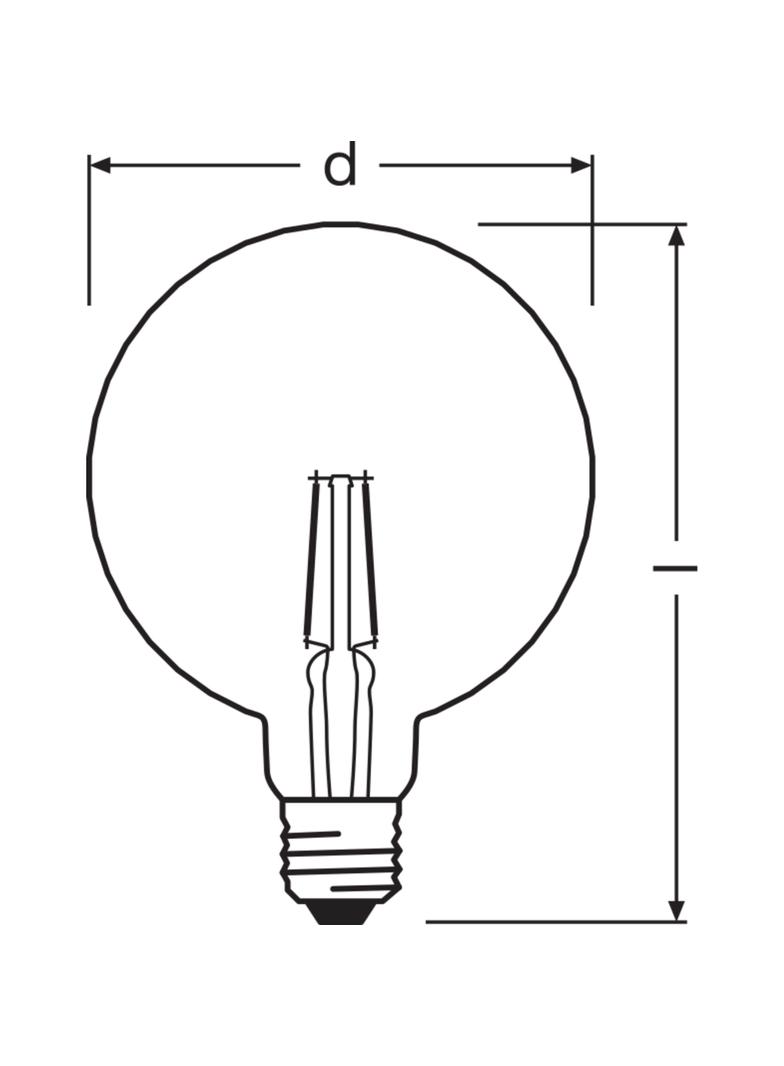Żarówka LED Vintage 1906 LED CL PINECONE FIL GOLD 40 non-dim 4,5W/825 E27 4058075092037 LEDVANCE