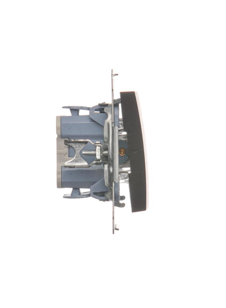 Simon 54 Przycisk „dzwonek” z podświetleniem LED 10A 250V szybkozłączka brąz mat DD1L.01/46 KONTAKT