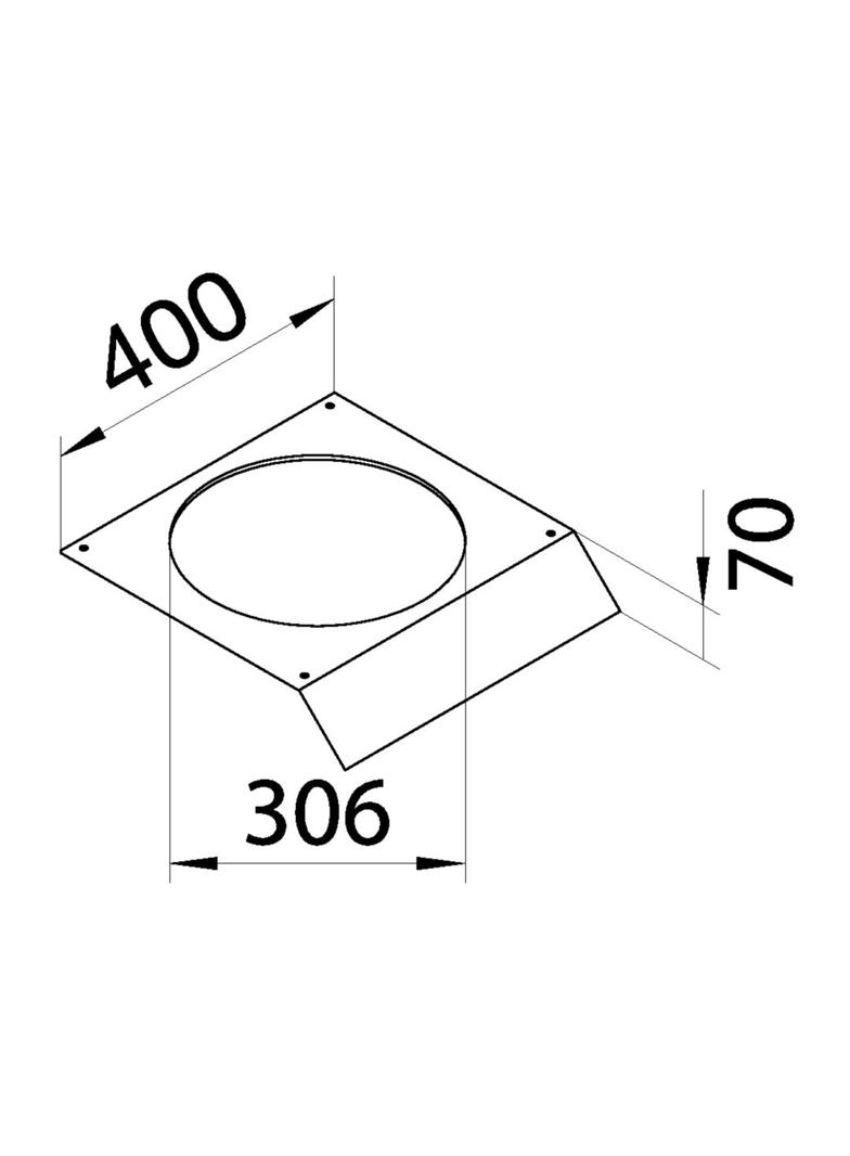 tehalit.AK Pokrywa kanału napodł R12 fi306 1-str skos dł. 400mm 400x70mm stal AKM400306R12 HAGER