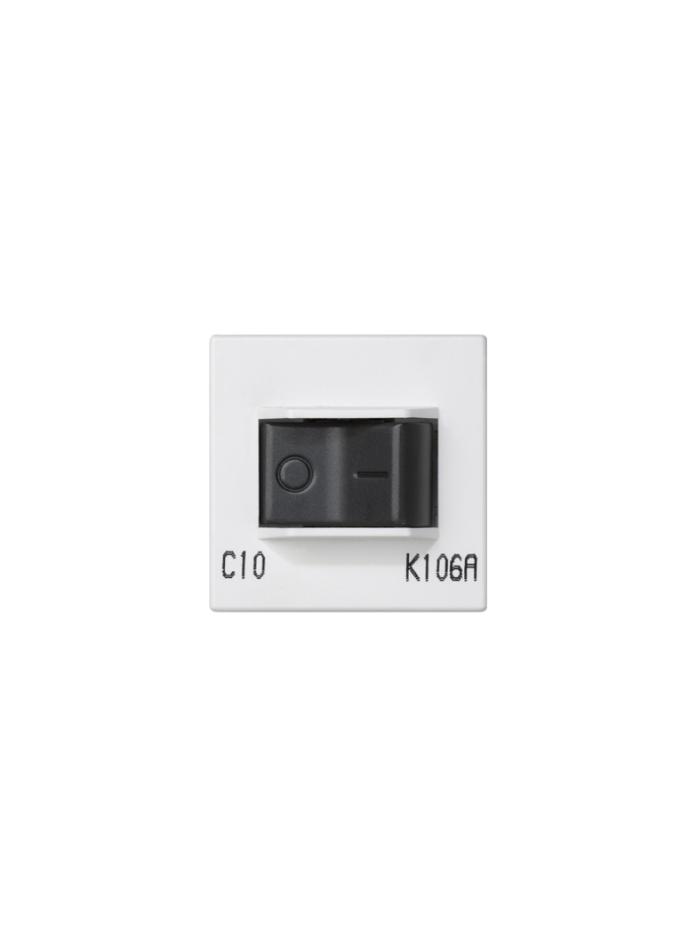Simon Connect Wyłącznik nadmiarowo-prądowy K45 C10A czysta biel K106A/9 KONTAKT