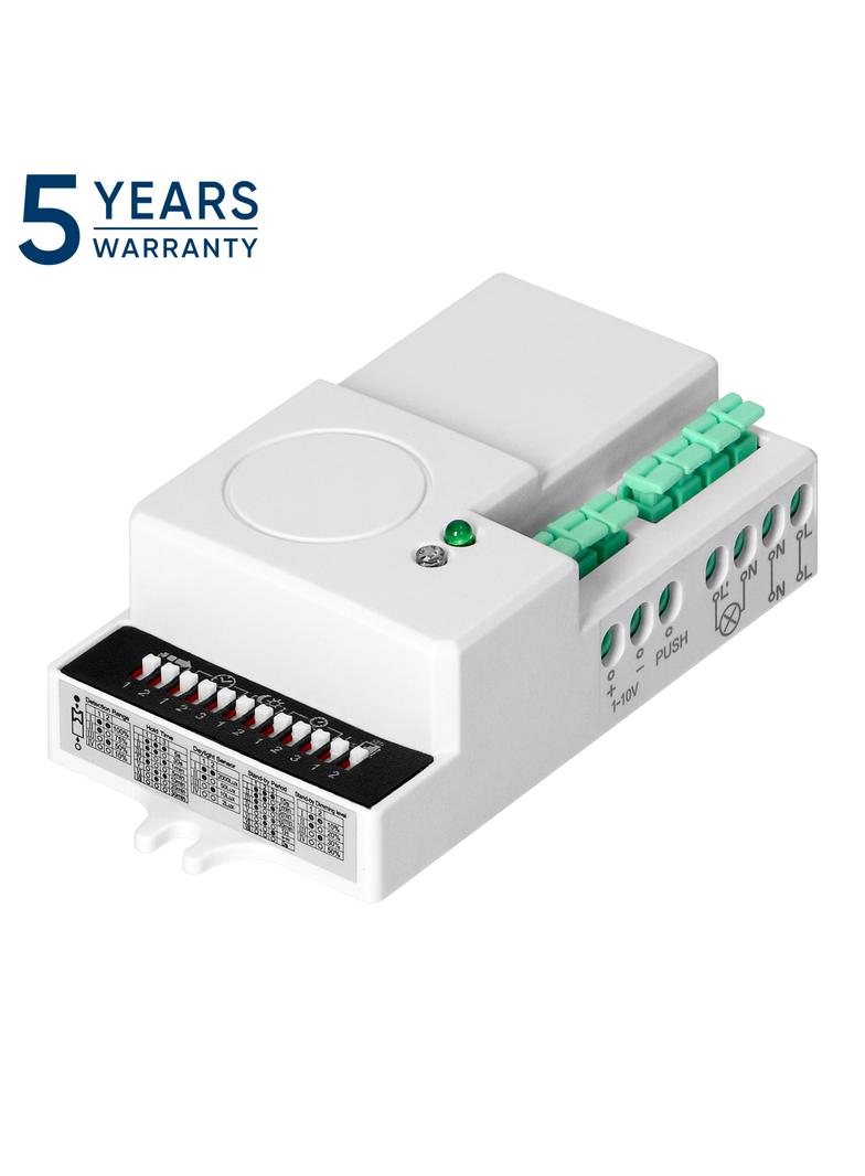 Mikrofalowy czujnik ruchu mini ze ściemniaczem, 360/180st. z regulacją zworkową, IP20, 1200W OR-CR-269 ORNO