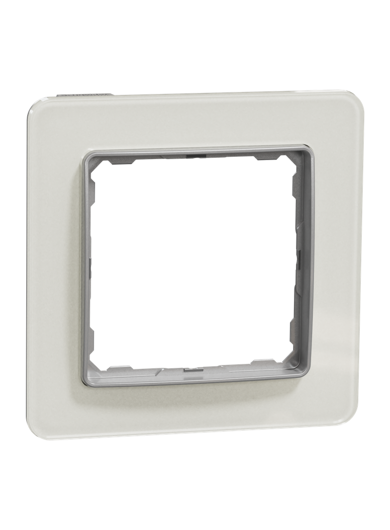 Sedna Design & Elements Ramka pojedyncza szkło białe efekt szkła SDD360801 SCHNEIDER