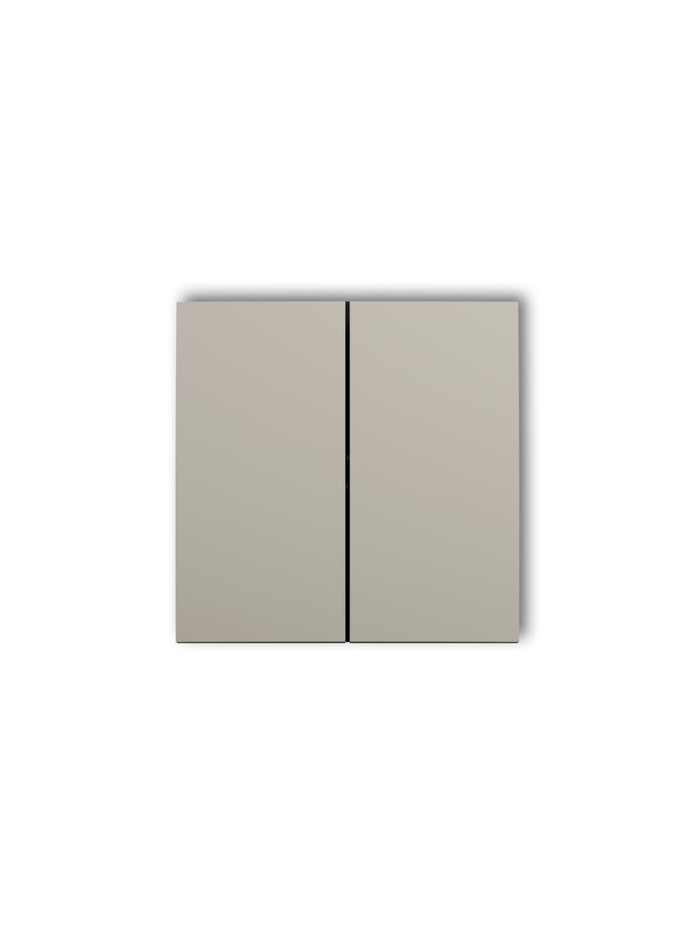 Klawisze podwójne do łączników ICON, MINI (komplet dwóch sztuk) taupe 60DKL-2 KARLIK