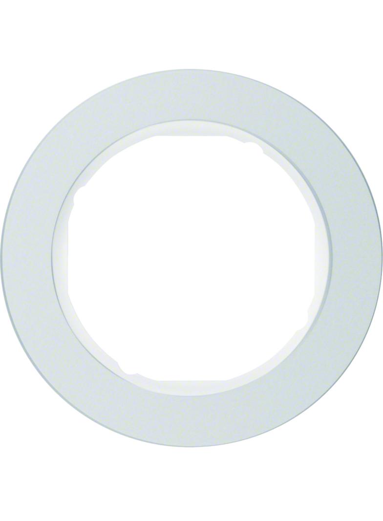 R.classic Ramka pojedyncza aluminium/biała Berker 10112074 WLD9100AW HAGER